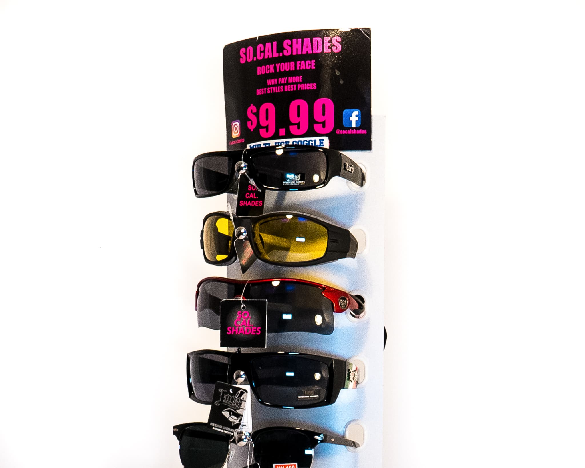 SoCal Shades 10-piece display alternate