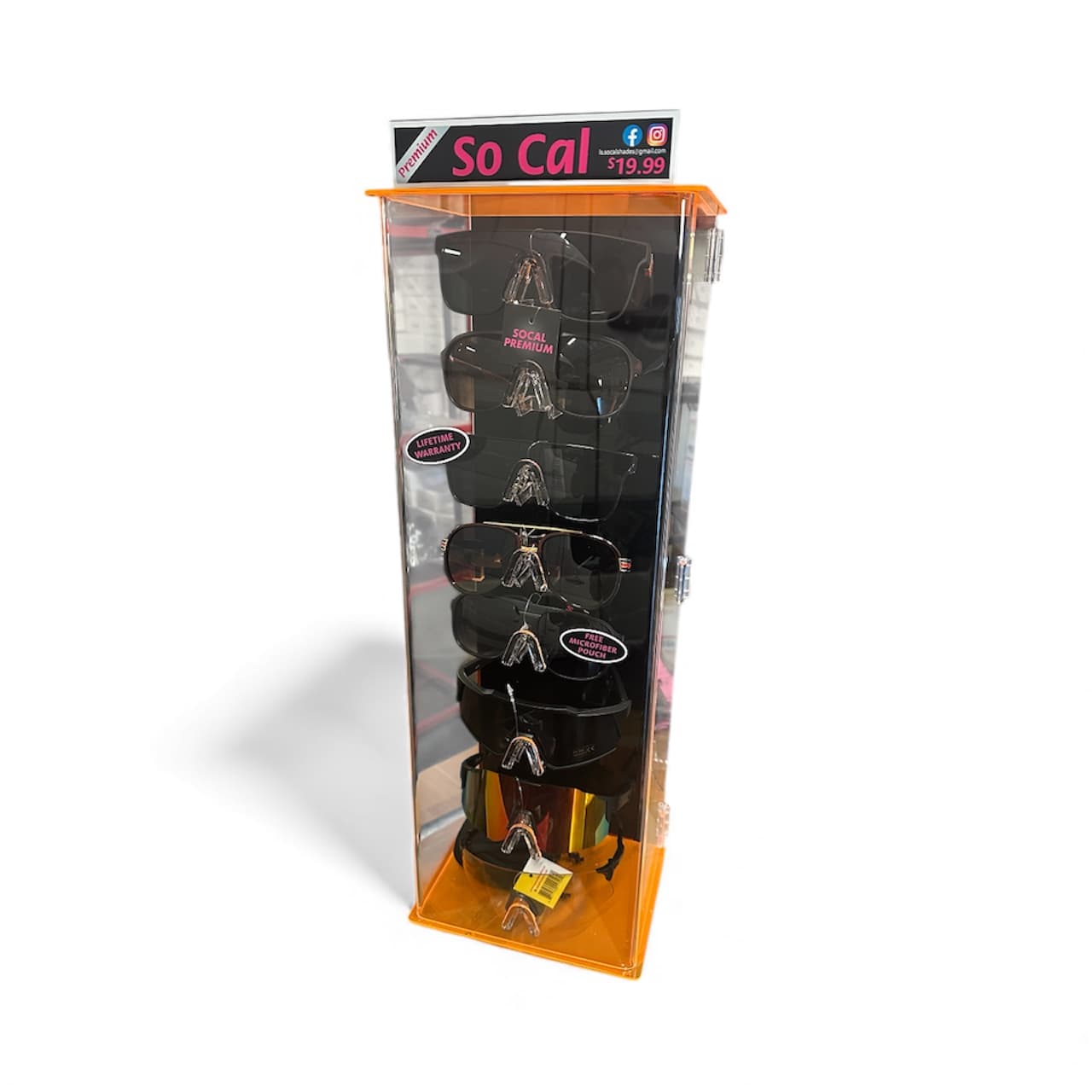 SoCal Shades premium collection display